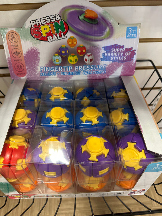 Press and Spin Fidget Balls